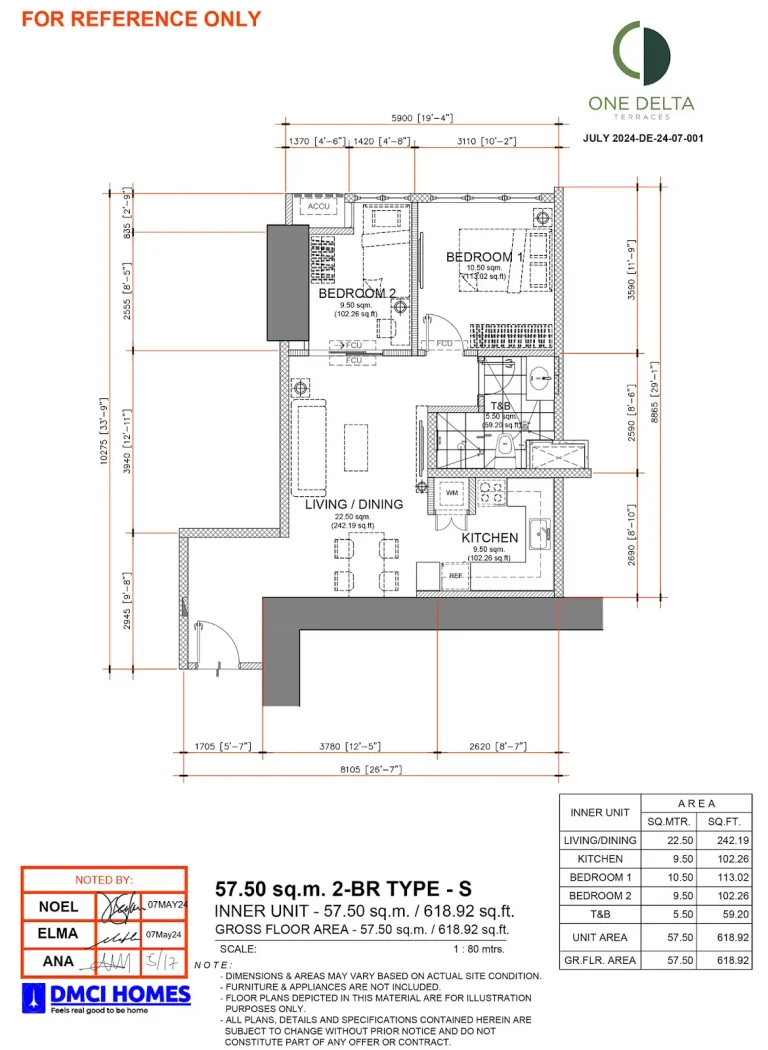 One-Delta-Terraces-2BR-Type-S